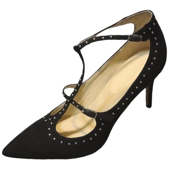 Brand New Women's Marc Fisher Black T-Strap Pumps - Picture 10 of 12